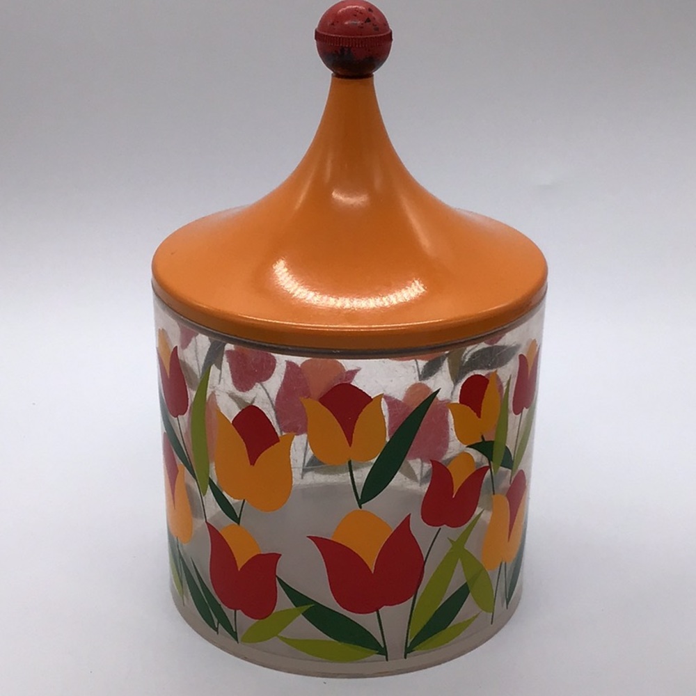 Vintage Acrylic MCM Canisters Set Of 4 - Picture 6 of 15